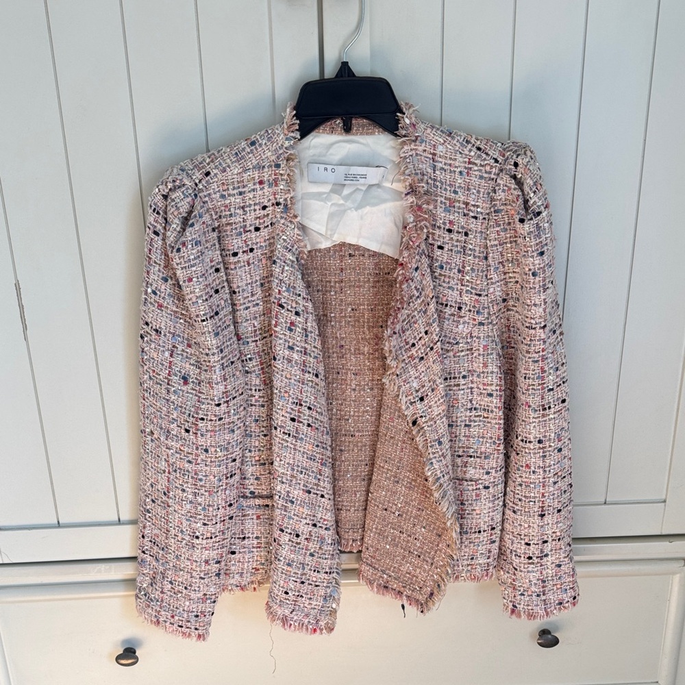 Women's Tweed Jacket - Pink